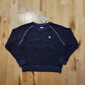 Women's Terrycloth Crew Neck Sweater